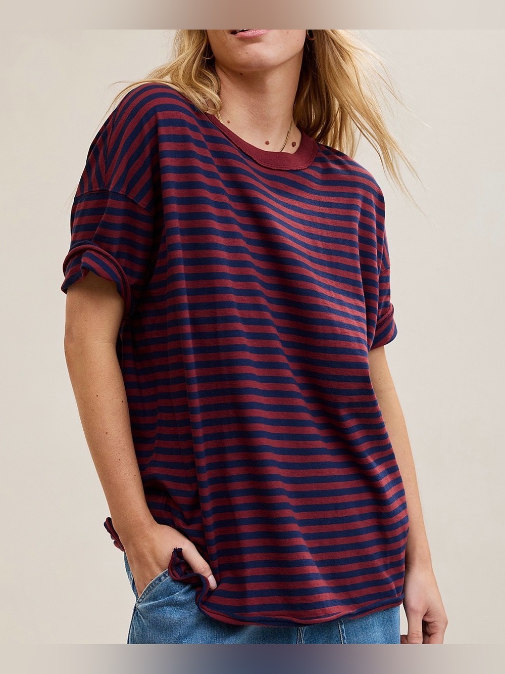 Aerie oversized crew boyfriend tee